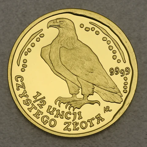 Goldmünze Golden Eagle Polen 1/2oz 1996