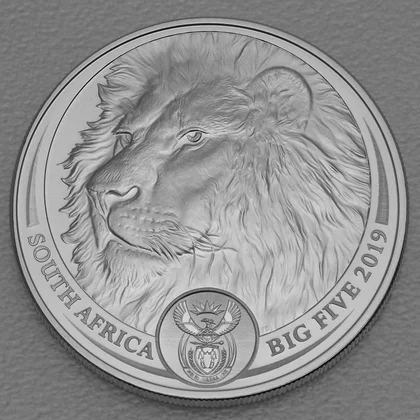 Silbermünze 1oz Big Five Serie I - 2019 Löwe