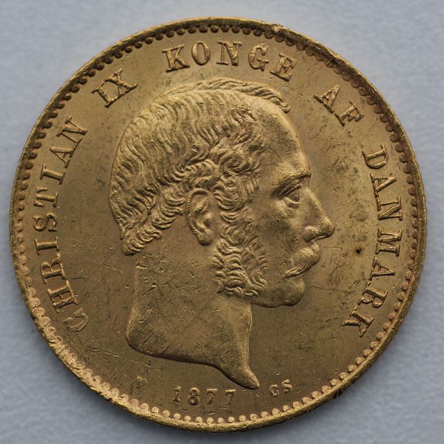 20 Dänische Kronen Goldmünze Christian IX
