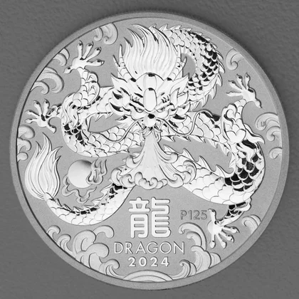 Lunar III, 1oz Silbermünze, Drache, 2024