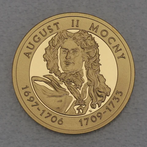 Goldmünze 100 Zloty Polen 2005 - August II. Mocny, August der Starke