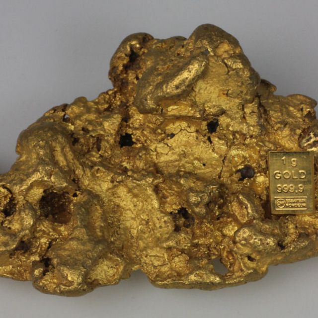 1g Barren eines Gold CombiBar auf Goldnugget