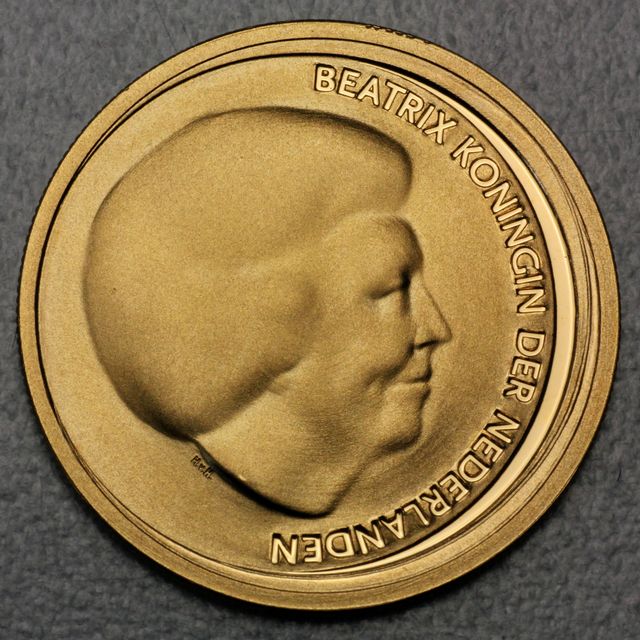 10 Gold Euro Niederlande 2002 zur Hochzeit von Prinz Willem und Maxima