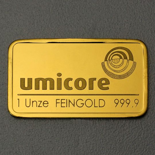 1oz Goldbarren Umicore