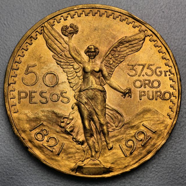 50 Pesos Goldmünze Centenario Mexiko