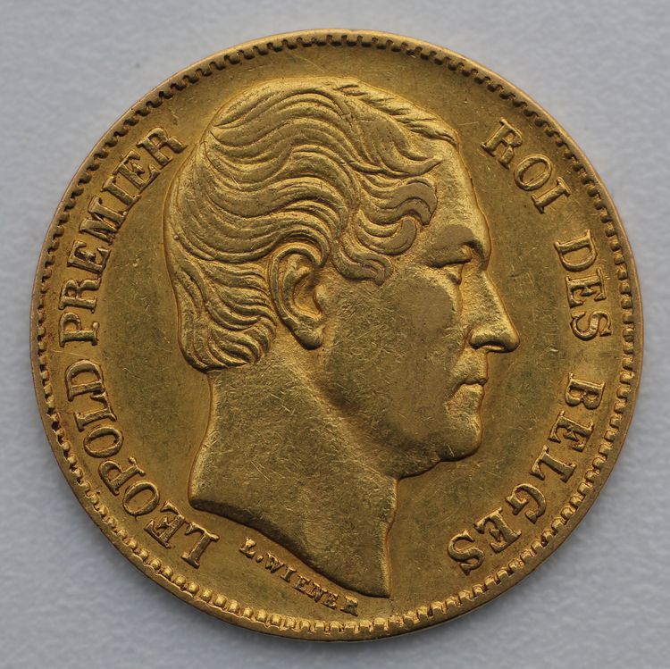 20 Francs Belgien Leopold Premier