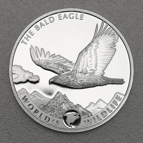 Silbermünze 1oz World's Wildlife Congo - Bald Eagle 2021