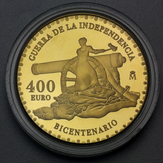 Goldmünze 400 Euro Spanien 2008 Unabhängigkeitskrieg