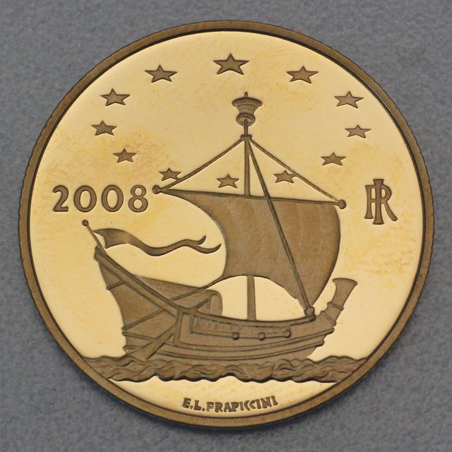 50 Euro Goldmünze Italien 2008 Gotico Manuelino