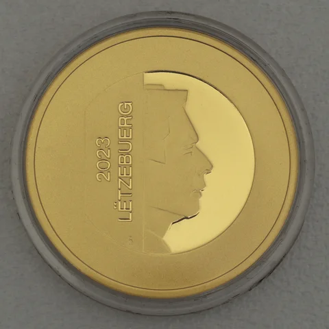 25 Euro Goldmünze Luxemburg 2023 25jähriges Jubiläum Zentralbank Luxemburg