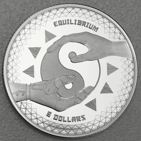 Silbermünze 1oz Tokelau Equilibrium 2020