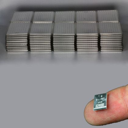 Investmentpaket aus 100 x 100g Silbertafeln
