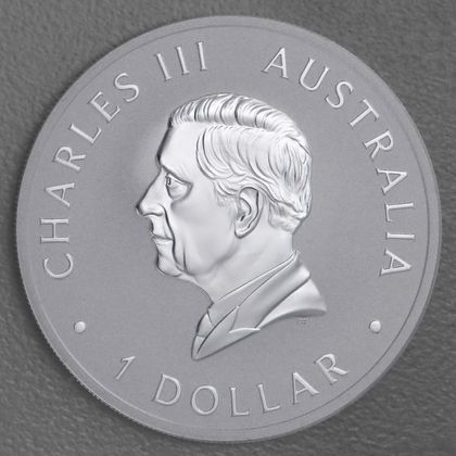 1oz Silbermünze "Australian Emu" 2024, Wertseite