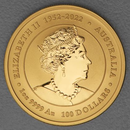 Lunar III, Goldmünze, Queen Elizabeth II, 2024, 1oz 