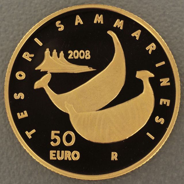 50 Euro Goldmünze San Marino 2008