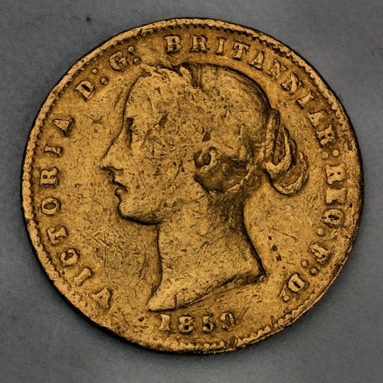 alte Half Sovereign Goldmünze Australia