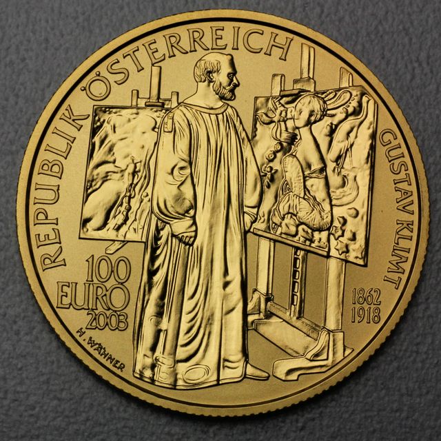 Goldmünze 100 Euro Österreich 2003 - Malerei - Kunstschätze