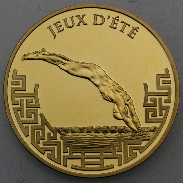 10 Euro Goldmünze Frankreich 2006 Olympische Sommerspiele in Peking 2008