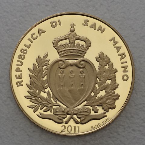2 Scudi Goldmünze San Marino 2011 - Nativita