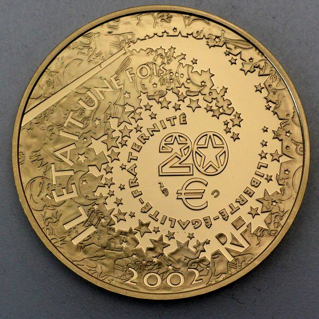 20 Euro Goldmünze Frankreich 2002 Pinocchio