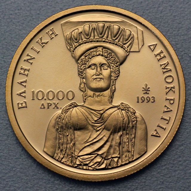 Goldmünze 10000 Drachmen Griechenland 1993