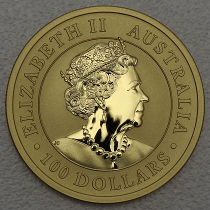 Australian Kangaroo, 1oz Goldmünze 2021, Queen Elizabeth II