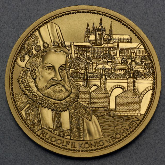 Goldmünze 100 Euro Österreich 2011 - Wenzelskrone Böhmens - Die Kronen der Habsburger