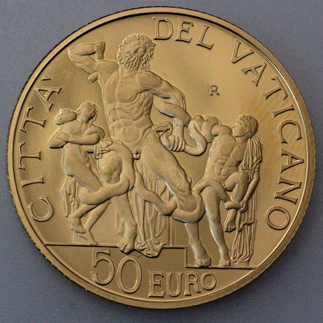 50 Euro Goldmünze Vatikan 2009 Laokoongruppe