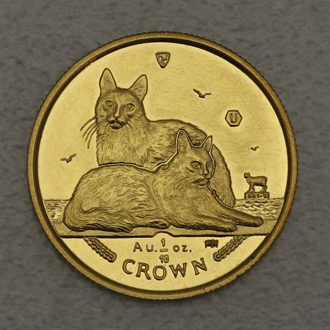 Goldmünze 1/10oz Isle of Man Cat Katzen 2011 - Turkish Angora Cat