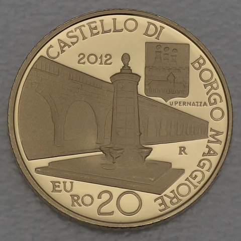20 Euro Goldmünze San Marino 2012 Castello di Borgo Maggiore