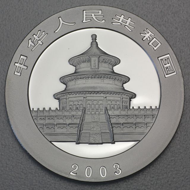China Panda Silbermünze 2003