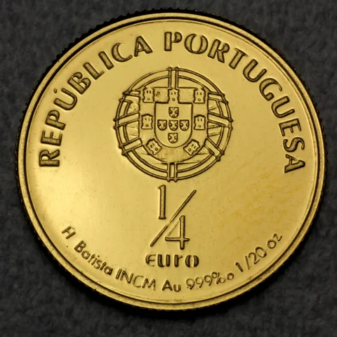 Goldmünze 0,25 Euro Portugal 2007 - Santo Antonio