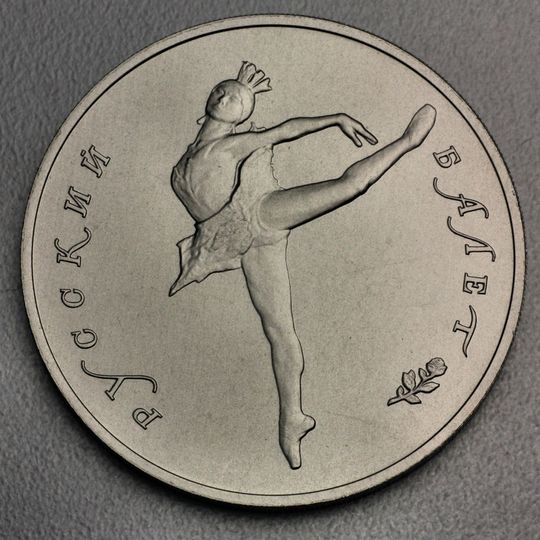 Palladium Ballerina Münze 25 Rubel Russland 1990
