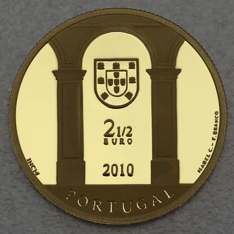 Goldmünze 1/2oz 2,5 Euro 2010 - Terreiro do Paco