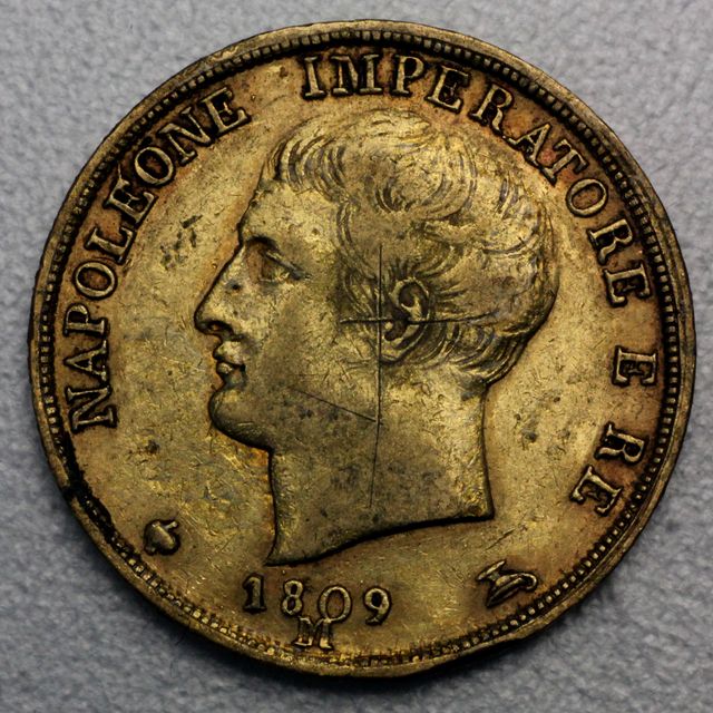 20 Lire Goldmünze Italien Napoleon