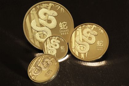 Größenübersicht der Bullionmünzen Lunar III 2025