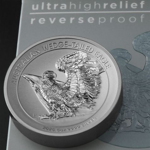 Silbermünze Wedge-tailed Eagle (Reverse PP und UHR)