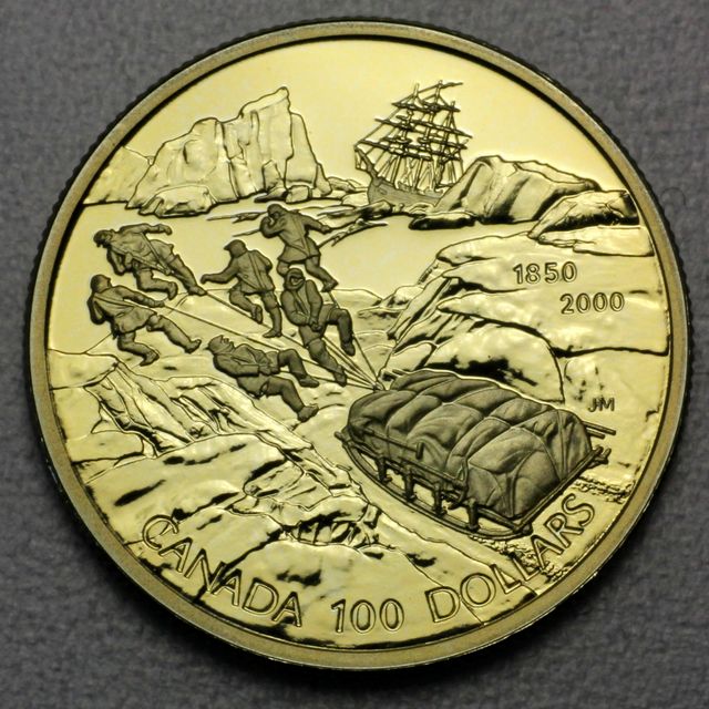 100 Dollar Goldmünze Kanada 2000 aus 58,3% Gold