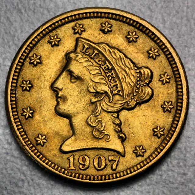 2,5 Dollar quater Eagle Goldmünze USA