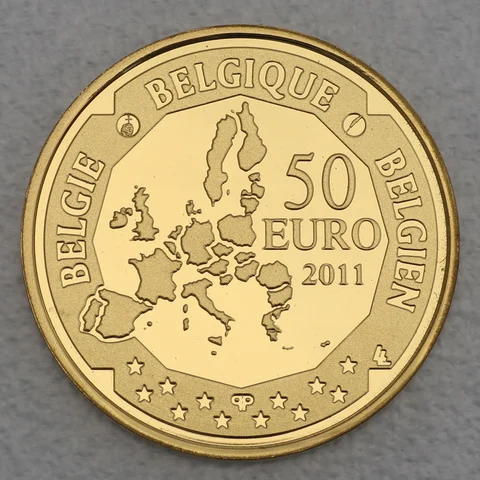 50 Euro Goldmünzen Belgien 2011 Tiefseeforschung