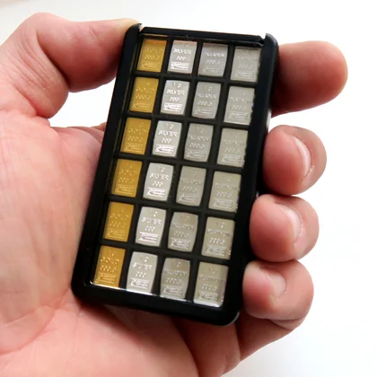 Quattro-Box: Gold, Silber, Platin und Palladium in CombiPurse