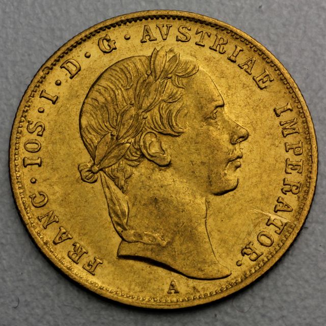 1 Golddukaten Österreich 1855
