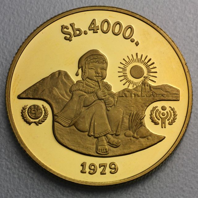 4000 Pesos Goldmünze