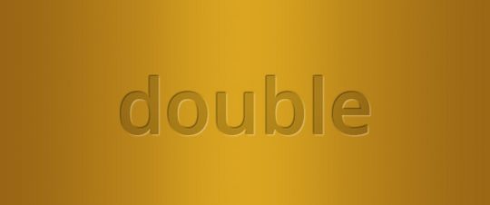 Double vergoldet