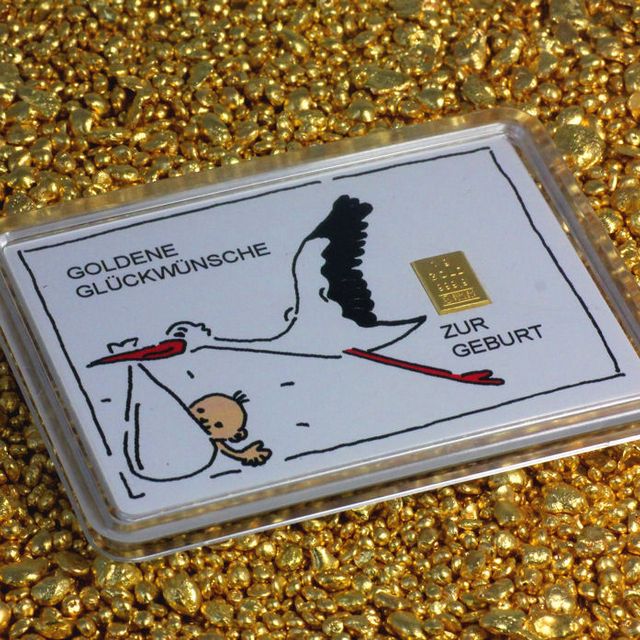 1g Goldbarren zur Geburt