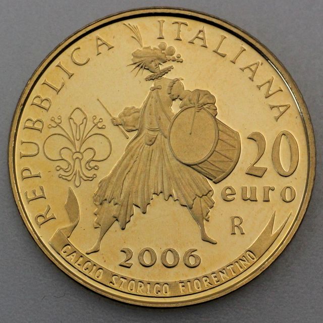 20 Euro Goldmünze Italien 2006 FIFA Fussball Weltmeisterschaft