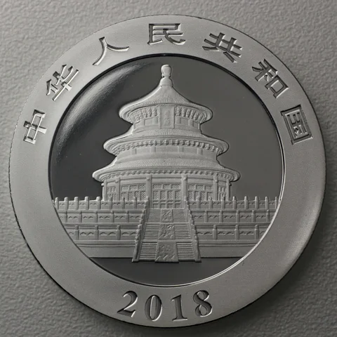 1oz Silbermünze Panda, 2018