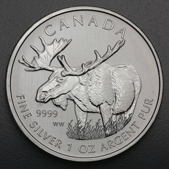 Wildlife Kanada 2012 Elch Silbermünze