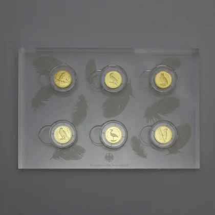 Plexiglas-Aufsteller zur Serie "Heimische Vögel"