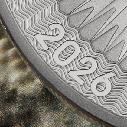 Australian Kangaroo, 1oz Silbermünze 2026 mit mikrograviertem "A" als Sicherheitsmerkmal